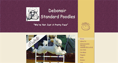 Desktop Screenshot of debonairpoodles.net