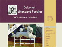 Tablet Screenshot of debonairpoodles.net